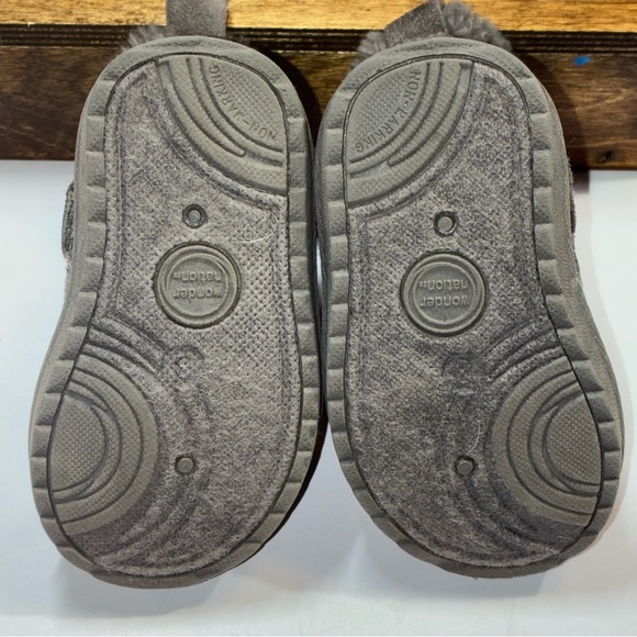 Wonder Nation Baby Girl Faux Fur Shearling Boot Gray Toddler Size 3 - Picture 6 of 8